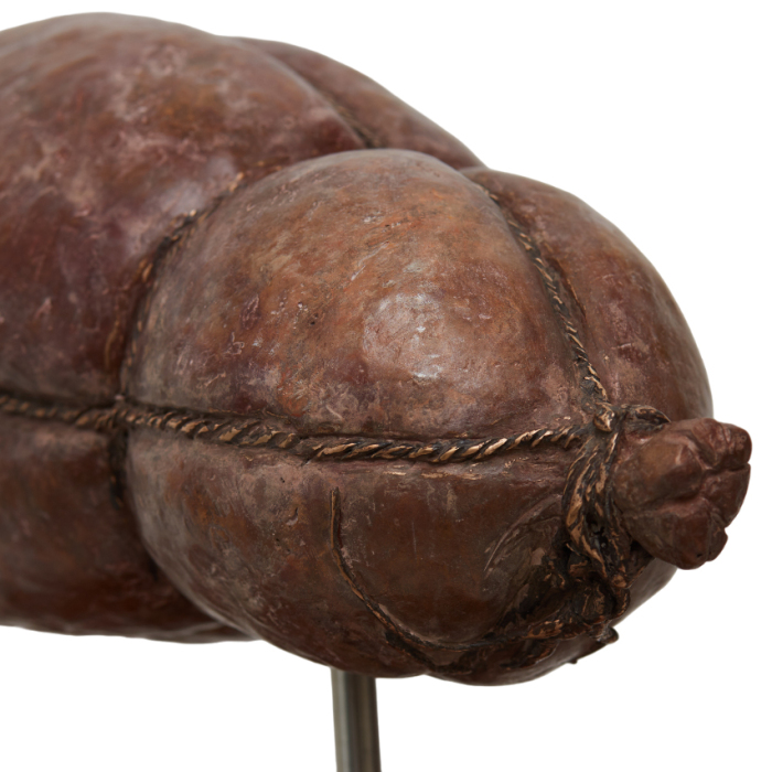 Bronze sculpture "Magna salami" big salami